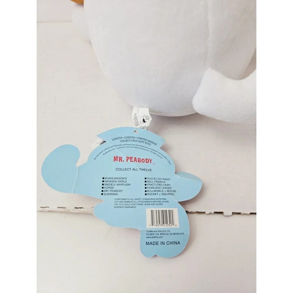 CVS Mr Peabody plush w/ tag Rocky Bullwinkle Stuffins‎ 11